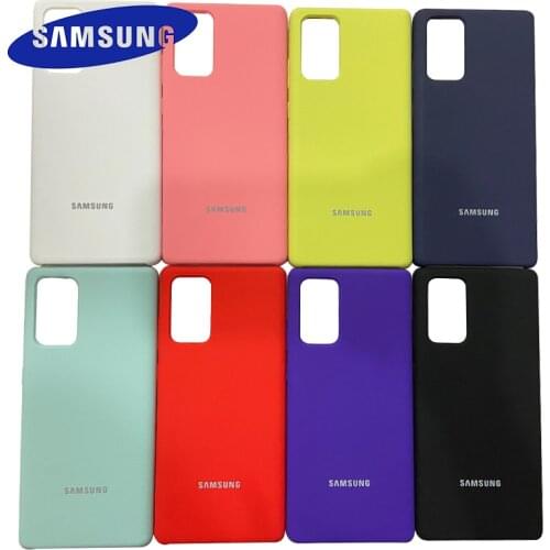Samsung Galaxy S20 Ultra Note 10 Plus 20 Ultra S20 S10 S9 S8 Plus Silky Silicone Cover Soft-Touch Finish Back Protective Case