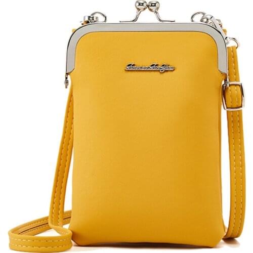 New Colorful Small Cellphone Bag Female Fashion Daily Use Shoulder Bags Women Leather Mini Crossbody Messenger Bag Ladies Purse