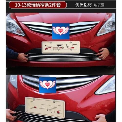 High quality stainless steel Front Grille Around Trim Racing Grills Trim For 2010 2011 2012 2013 Hyundai Verna/Solaris