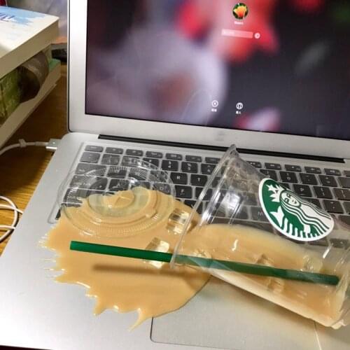 2020 Funny Disgusting plastic prank Toys Evil Spoofed joke handmade Overturned cup gadgets Phone Bracket Toy Twist Gift