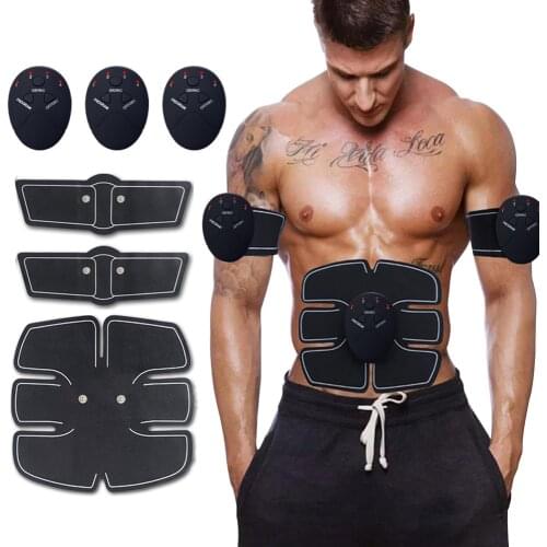 1 Set Electric EMS Muscle Stimulator Fitness Body Toner Slimming Body Massager Wireless Trainer Abdominal ABS Stimulator Machine