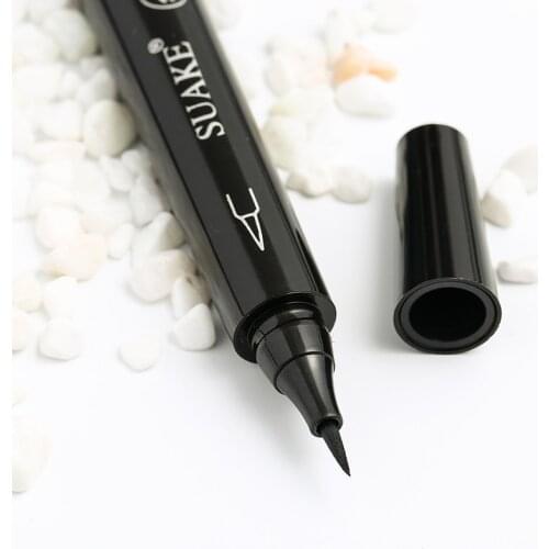 1pc Black Liquid Eyeliner Stamp Pen Delicate Waterproof Makeup Women Eye Liner Pencil Korean Cosmetics Beauty Tools TSLM1