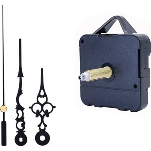 10pcs 31mm shaft High torque Quartz Wall Clock Movement Mechanism with hook Repair Parts Hands Replacement Parts Kit Set DIY