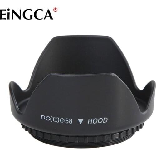 10 Pieces Universal Thread Mount Camera Lens Hood 58mm for Canon EF-S 18-55mm f/3.5-5.6 IS STM Lens