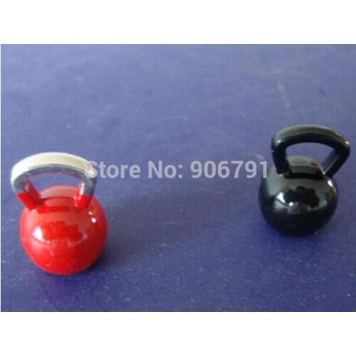 150 Pcs/ lot Mix Design Bodybuilding Fitness Series Enamel Kettlebells Charm Jewelry Pendant