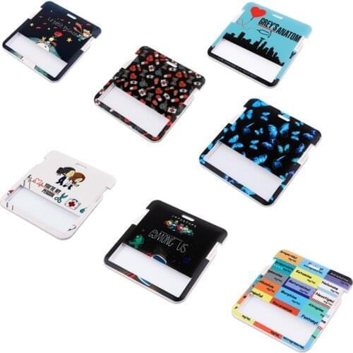 20pcs/lot BH1420 Blinghero Cartoon Little Prince Butterfly ID Credit Card Holder Neck Strap Card ID Holders Identity Badge