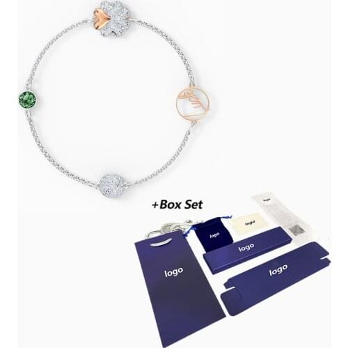 2021 Fashion SWA Jewelry New REMIX COLLECTION CLOVER Brand Ladies Bracelet Unique Lucky Clover Decoration Birthday Romantic Gift