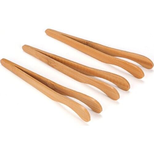 4pcs Loose Tea Clips Bamboo GongFu Tea Ceremony Tweezers Cup Clip Anti-Scalding Kitchen Dining Bar Teaware Accessories