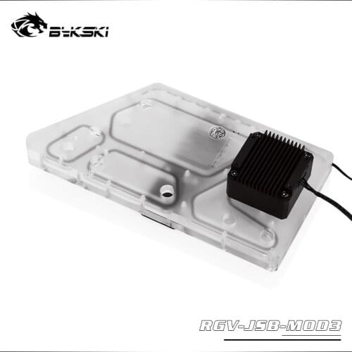 BYKSKI Acrylic Board Water Channel Solution use for JONSBO MOD3 Computer Case for CPU and GPU Block / 3PIN RGB / Combo DDC Pump
