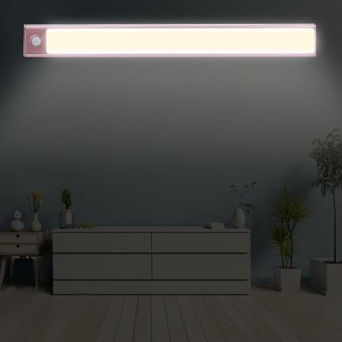 Wireless USB Rechargeable LED Night Light Motion Sensor Light Cabinet Wardrobe Lamp for Kitchen Staircase Backlight Kids Lamps