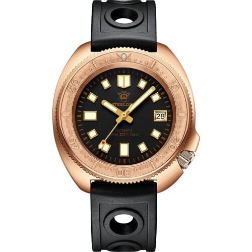 Steeldive 1970S Bronze Dive Watch Automatic Men Mechanical Watch Luminous Water Resistant 200M