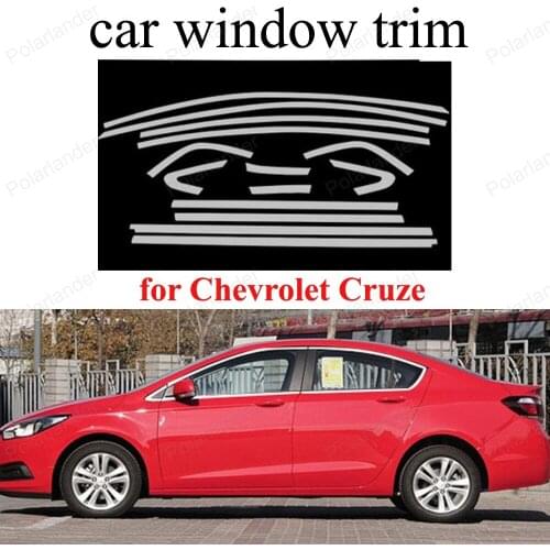 Decoration Strips For C-hevrolet C-ruze 2015 Car Exterior Accessories Stainless Steel Styling Window Trim