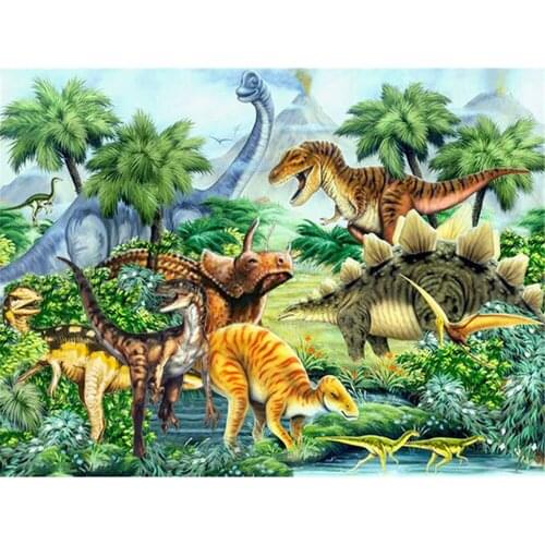 KEXINZU Full Square/Round Drill 5D DIY Diamond Painting "dinosaur" Embroidery Cross Stitch 5D Home Decor Y6468