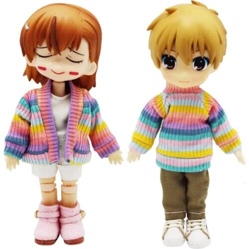 New Style Colorful Ob11 Clothes Is Also Suitable for Obitsu11, YMY, GSC Clay and Other 1/12 BJD Doll Toy Shirts &Tops