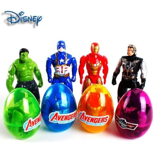 Disney Avengers deformed cartoon character doll Superman Batman Hulk joint movable deformed egg childrens toy holiday gift