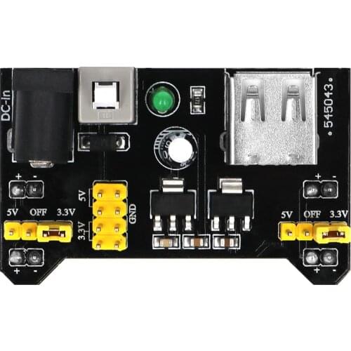 Breadboard Power Supply Module 3.3V/5V For Arduino Board Solderless Breadboard