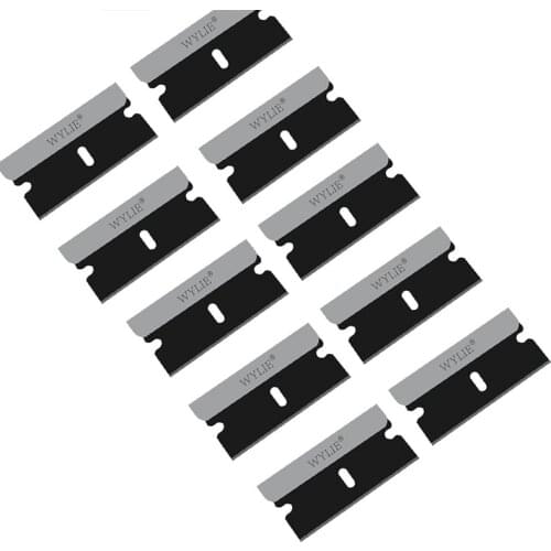 10pcs Multifunction Glass Ceramic Hob Scraper Cleaner LCD gule Remover Black Blade For Cleaning Oven Cooker Tools