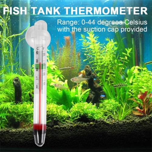 New Glass Meter Aquarium Fish Tank Water Temperature Thermometer Suction Cup Practical Temperature Detection For Glass Fish Tank