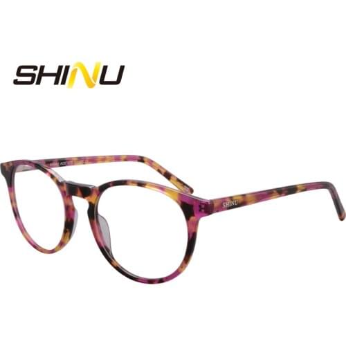 Blue Ray Proof Reading Glasses Women Multifocal Progressive Reading Eyeglasses Ultra Thin Acetate See Near Far Diopter Eyewear