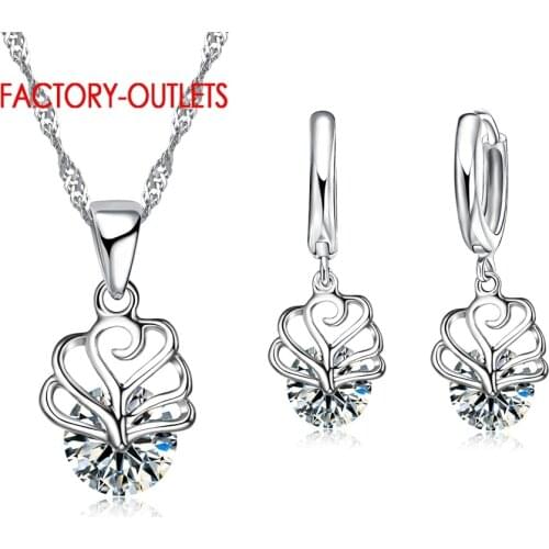 Wholesale Ladies Classic Style 925 Jewelry Set Necklace Silver Clasp String Rope For Women Jewelry