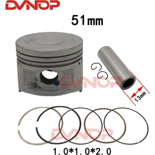 Motorcycle Piston and Ring Kit For Yamaha C8 LYM110-3 LYM 110 110cc Engine Spare Parts