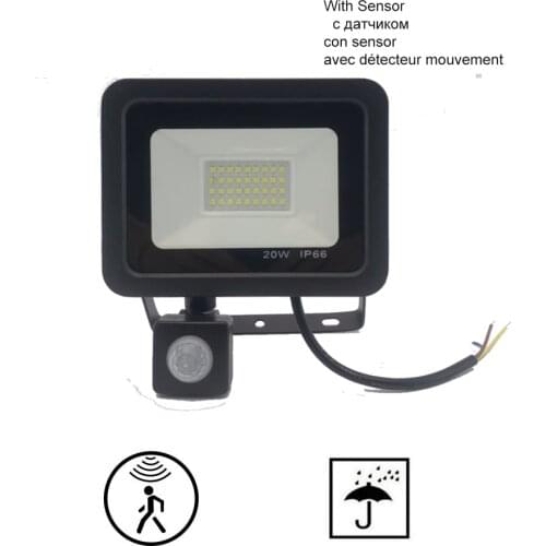 FloodLight Spotlight Exterior Street wall reflector LED lamp lamp Wireless PIR Motion Sensor Waterproof Path Garden Security lig