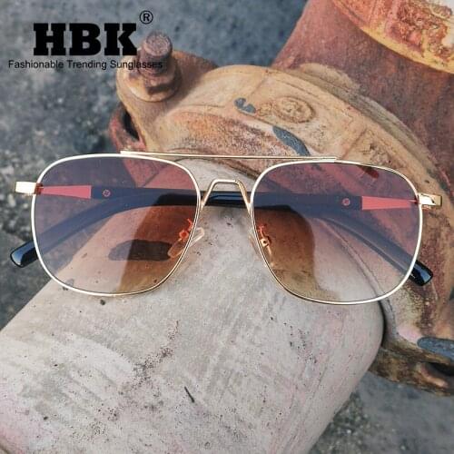 Classic Rectangle Sunglasses Gold Black Shades Men Vintage Square Metal Driving Sun Glasses Luxury Brand Design Gafas De Sol