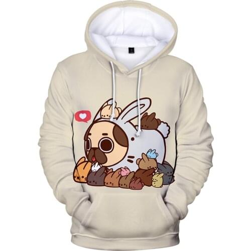 Starling Dutch Dog Pug Hoodies Men/women Fashion Hip Hop Harajuku Starling Dutch Dog Pug Mens Hoodies and Sweatshirt Clothes