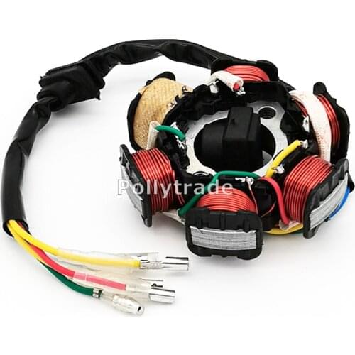 MAGNETO STATOR 6 COIL POLE FOR GY6 50cc 110cc 125cc 150cc SCOOTER ATV GO KART LANCE ZNEN JONWAY COOL SPORTS TAOTAO ROKETA NEW