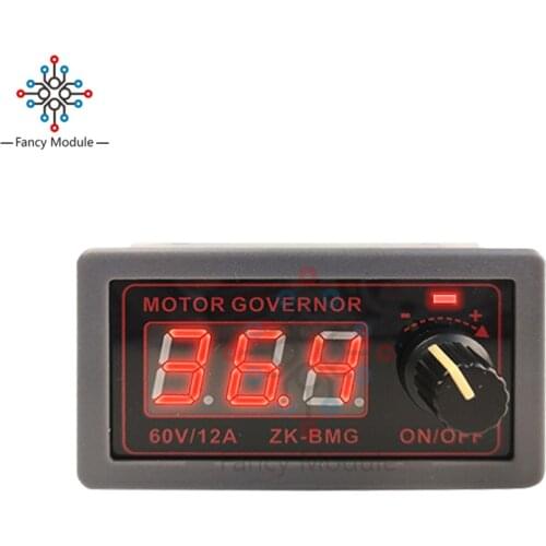 Diymore DC 9-60V 12A 500W DC Motor Speed Controller LED Digital Display PWM Adjustable Encoder DC Motor Governor