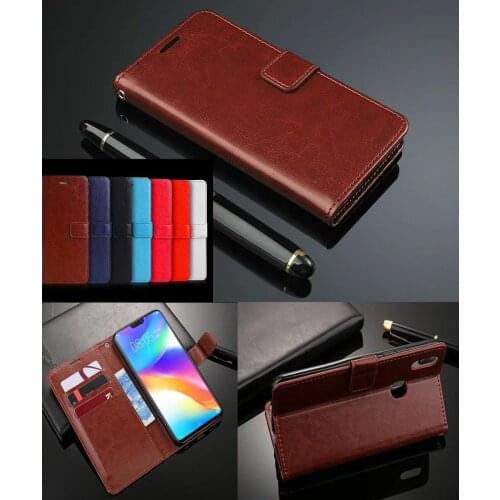 Vivo V9 Y85 PU Leather Case For Vivo S1 V11 Pro Z5X Z5 V17 NEO Y17 IQOO NEO Luxury Wallet With Flip Stand Case With Card Holder