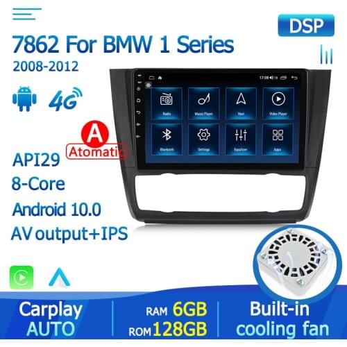 Yelloberry Android 10 128G IPS DSP Car Radio Multimedia Player for BMW 1Series 2008-2012 E87 E88 E82 E81 I20 GPS navigation BT