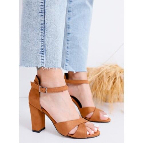 The Jany-Heeled Coffee Suede Shoes