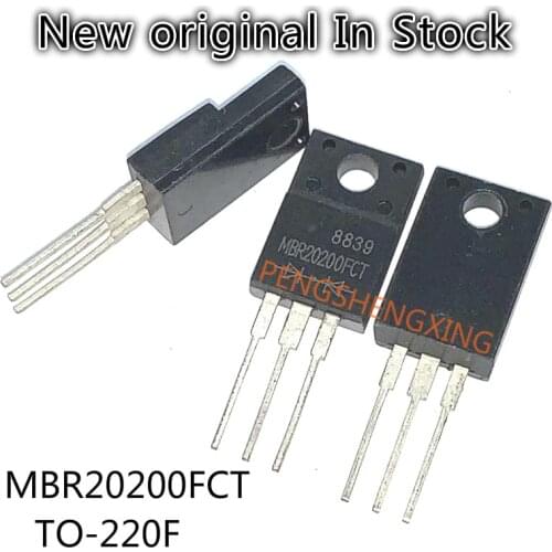 10PCS/LOT MBR20200FCT TO-220F 200V 20A MBR20200 TO220F New original spot hot sale
