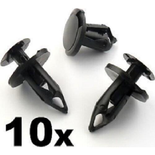 10x For Renault 8mm Push Fit Rivets for Engine Undertray, Splash Guards and Shields