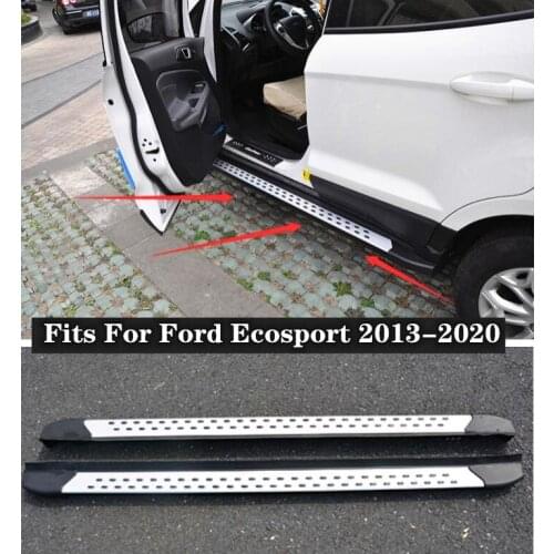 High Quality 2 Pieces/1Set Aluminum Alloy Running Boards Side Step Bar Pedals Fits For Ford Ecosport 2013-2020