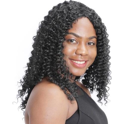 240g ZM Long Afro Kinky Curly Wigs for Black Women Deep Wave Synthetic Wigs African Hairstyle Heat Resistant Natural Black Hair