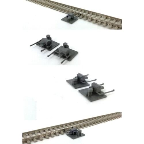4pcs / lot 1/87 Model Train ho scale railway track turnout machines architectural model material sand table model materials