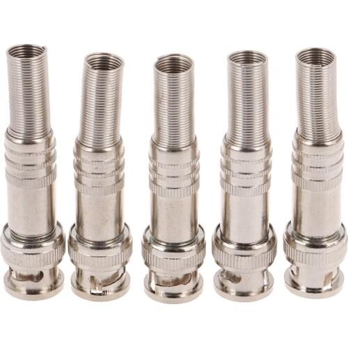 5pcs/lot BNC-5 Welded Joint BNC Connector Q9-5 Monitoring Video Connector CCTV Head