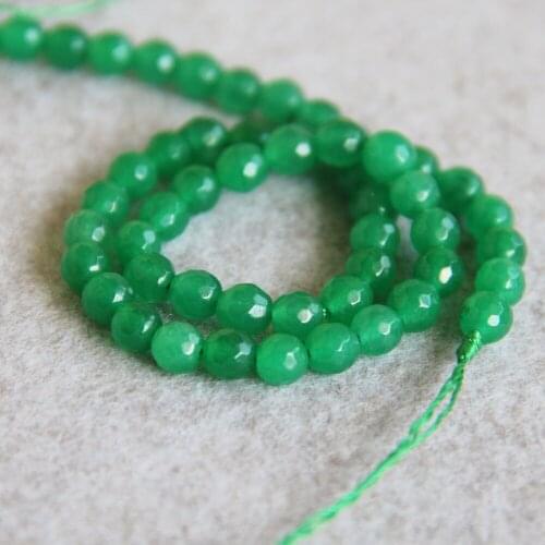 6mm Fashion Natural Sky Green Chalcedony Beads Round Shape Stone Hand Made Loose Beads 15inch Jewelry Making Design Wholesale