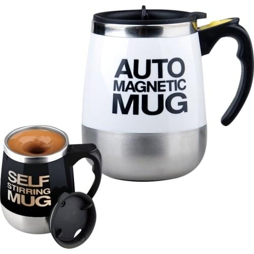 Stainless Steel Automatic Coffee Mixing Cup Electric Blenders Lid Self Stirring Mug Protein Shaker Multifunction Smart Blender