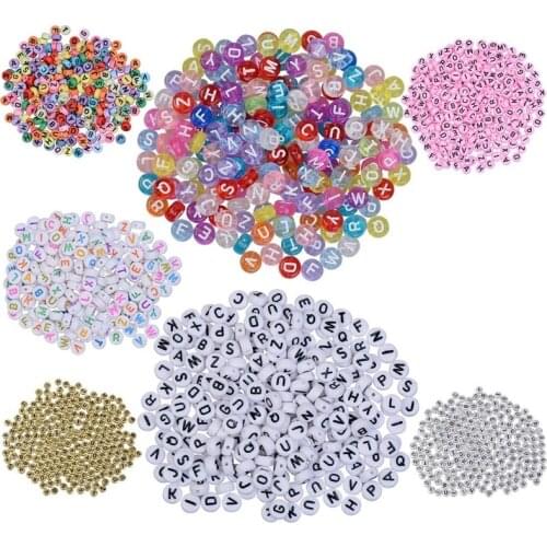 7MM DIY String Beads Spacer Beads Round Loose Beads for Bracelets Necklaces Earring Jewelry Accessories Making Charms Gifts