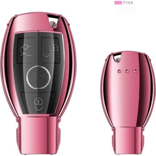 High Quality Car Key Case Cover Bag TPU For Mercedes Benz C E S Class W203 W204 W205 W211 W212 W213 W220 W221 W222 With Keychain