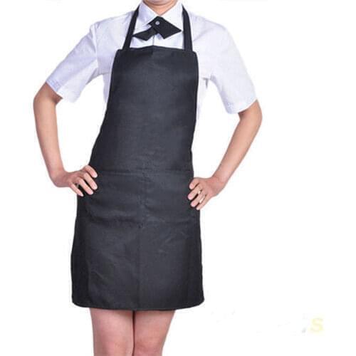Black Cheft Apron Unisex Men Women Anti Dust Aprons With Front Pocket For Butchers Kitchen Cooking Craft Backing Accessory 25