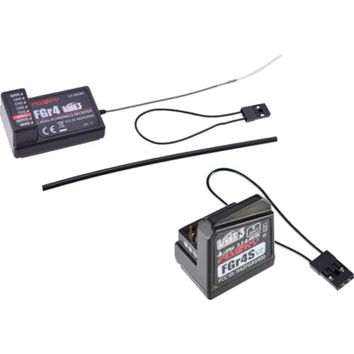Flysky FS-GR4 / FS-GR4S 4 Channel 2.4G Receiver for RC Car Boat Parts Accessory