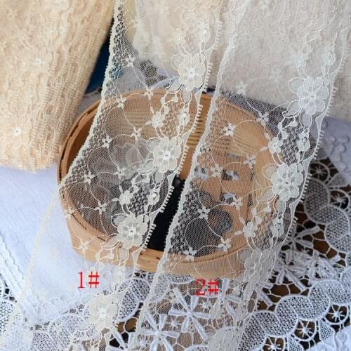 Hot sale Lace Accessories Floral Eyelash Lace Width 7.5cm H7503