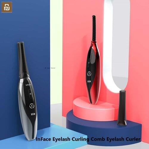 Mijia InFace Eyelash Curling Comb Eyelash Curler USB Rechargeable Long Lasting Electric Eyelash Curler Heated Eyelash Brush