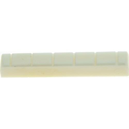 KAISH 52mm Pure Bone Nut Slotted Guitar Bone Nut for Classical Guitars 52x6x8.5/9