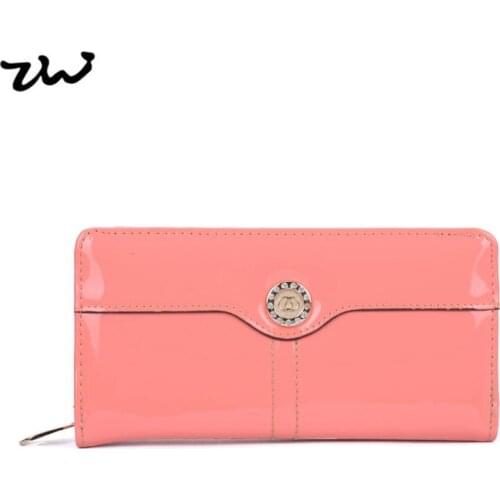 Women Wallet Long Zipper Large Capacity Coin Purse Casual Brief Card Holder Pocket Fashion Clutch Bag Women Evening Bag VKP1526