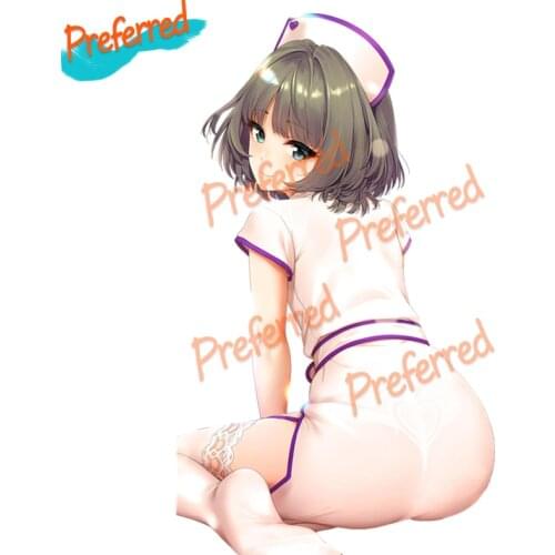 Beautiful Sexy Anime Girl Personality Car Stickers Decal Anime Cute Car Accessories Decoration Pegatinas Para Coche